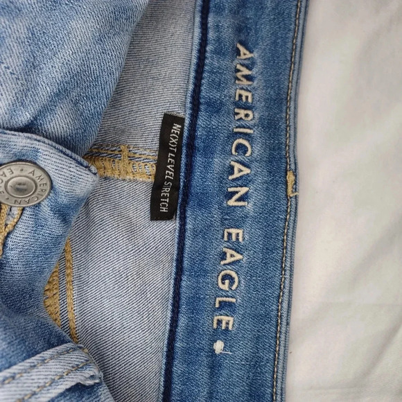American Eagle Next level stretch Curvy Highest rise distressed Jegging - Picture 7 of 14